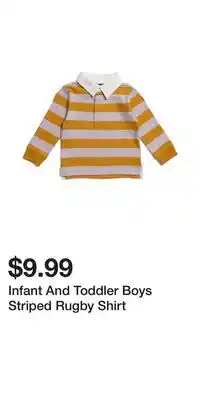 TJ Maxx Infant And Toddler Boys Striped Rugby Shirt offer