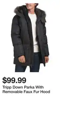 TJ Maxx Tripp Down Parka With Removable Faux Fur Hood offer