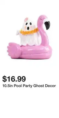 TJ Maxx 10.5in Pool Party Ghost Decor offer