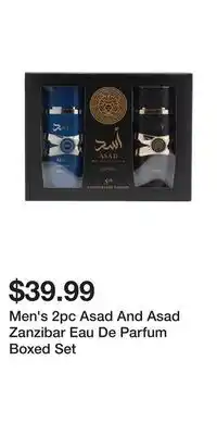 TJ Maxx Men's 2pc Asad And Asad Zanzibar Eau De Parfum Boxed Set offer
