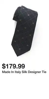 TJ Maxx Made In Italy Silk Designer Tie offer