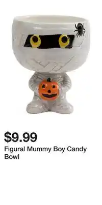 TJ Maxx Figural Mummy Boy Candy Bowl offer