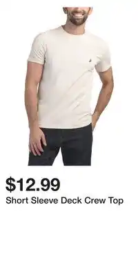 TJ Maxx Short Sleeve Deck Crew Top offer