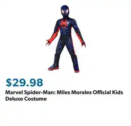 Sam's Club Marvel Spider-Man: Miles Morales Official Kids Deluxe Costume offer