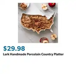 Sam's Club Lark Handmade Porcelain Country Platter offer