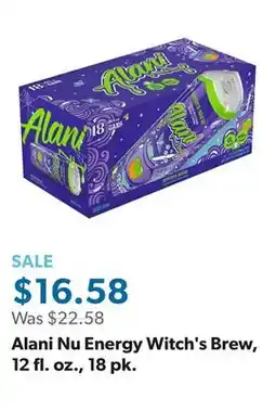 Sam's Club Alani Nu Energy Witch's Brew, 12 fl. oz., 18 pk offer