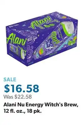 Sam's Club Alani Nu Energy Witch's Brew, 12 fl. oz., 18 pk offer