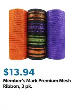 Sam's Club Member's Mark Premium Mesh Ribbon, 3 pk offer