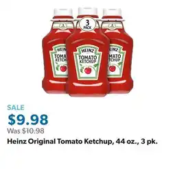Sam's Club Heinz Original Tomato Ketchup, 44 oz., 3 pk offer