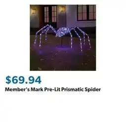 Sam's Club Member's Mark Pre-Lit Prismatic Spider offer