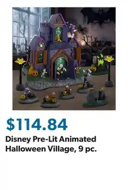 Sam's Club Disney Pre-Lit Animated Halloween Village, 9 pc offer