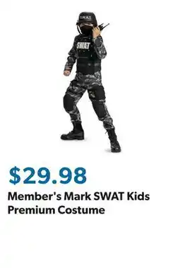 Sam's Club Member's Mark SWAT Kids Premium Costume offer
