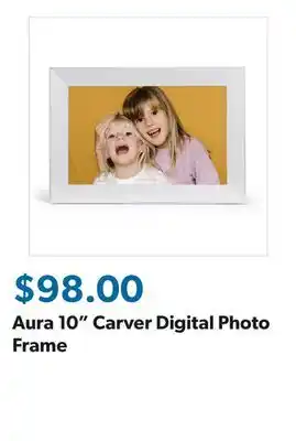 Sam's Club Aura 10 Carver Digital Photo Frame offer