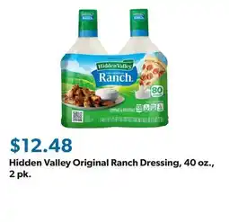 Sam's Club Hidden Valley Original Ranch Dressing, 40 oz., 2 pk offer