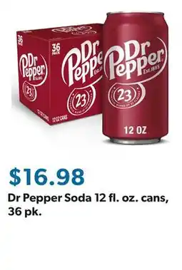 Sam's Club Dr Pepper Soda 12 fl. oz. cans, 36 pk offer