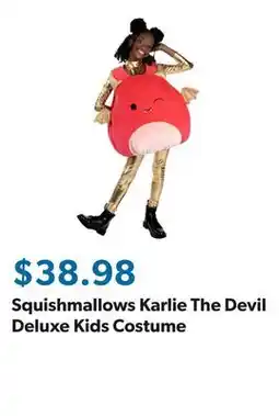 Sam's Club Squishmallows Karlie The Devil Deluxe Kids Costume offer