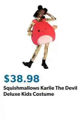 Sam's Club Squishmallows Karlie The Devil Deluxe Kids Costume offer
