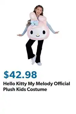 Sam's Club Hello Kitty My Melody Official Plush Kids Costume offer
