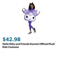Sam's Club Hello Kitty and Friends Kuromi Official Plush Kids Costume offer
