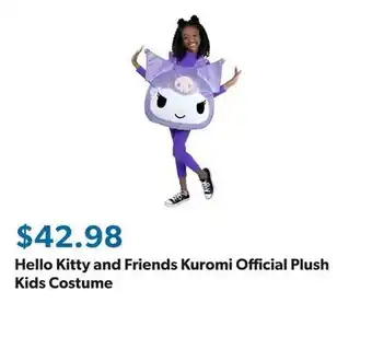 Sam's Club Hello Kitty and Friends Kuromi Official Plush Kids Costume offer