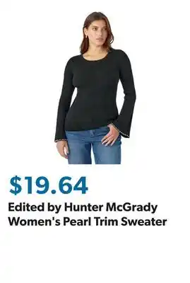 Sam's Club Edited by Hunter McGrady Women's Pearl Trim Sweater offer