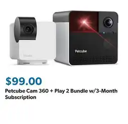 Sam's Club Petcube Cam 360 + Play 2 Bundle w/3-Month Subscription offer