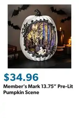 Sam's Club Member's Mark 13.75 Pre-Lit Pumpkin Scene offer