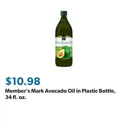 Sam's Club Member's Mark Avocado Oil in Plastic Bottle, 34 fl. oz offer