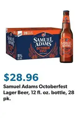 Sam's Club Samuel Adams Octoberfest Lager Beer, 12 fl. oz. bottle, 28 pk offer