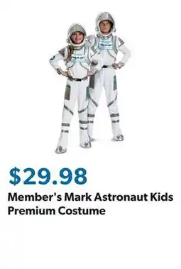 Sam's Club Member's Mark Astronaut Kids Premium Costume offer