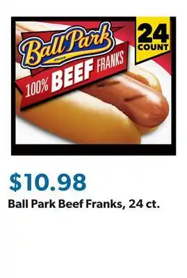 Sam's Club Ball Park Beef Franks, 24 ct offer