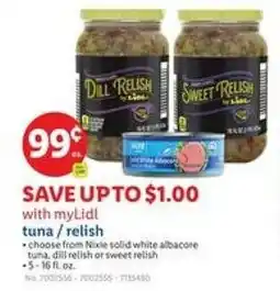 Lidl Tuna relish offer