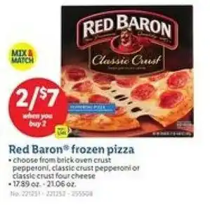 Lidl Red baron frozen pizza offer