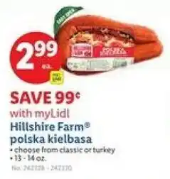 Lidl Hillshire farm polska kielbasa offer