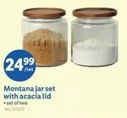 Lidl Montana jar set with acacia lid offer