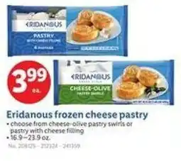Lidl Eridanous frozen cheese pastry offer