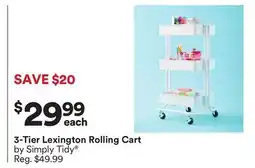 Michaels 3-Tier Lexington rolling Cart by Simply Tidy offer