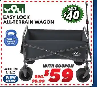 Big 5 Yoli Easy Lock All Terrain Wagon offer