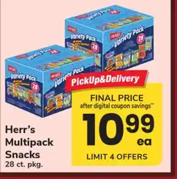 ACME Herr's Multipack Snacks offer