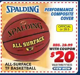 Big 5 Spalding All-Surface TF Basketball offer