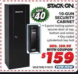 Big 5 Stack-On 10 Gun Security Cabinet offer