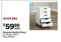 Michaels Modular mobile Chest by Simply Tidy offer