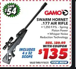 Big 5 Gamo Swarm Hornet .177 Air Rifle offer