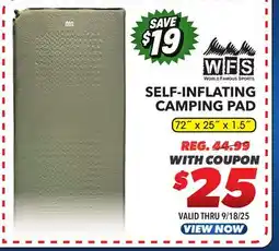 Big 5 World Famous Sports Self-Inflating Sleeping Pad offer