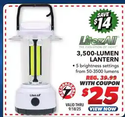 Big 5 LitezAll 3500-Lumen Rechargeable Lantern offer