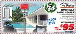 Big 5 Mr. Patio Propane Umbrella Patio Heater offer