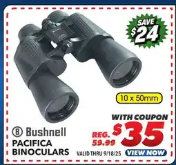 Big 5 Bushnell Pacifica 10x50 Binoculars offer