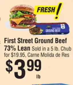 Smart & Final First Street Ground Beef 73% Lean offer