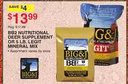 Dunham's Sports BB2 NUTRITIONAL DEER SUPPLEMENT OR 5 LB. LEGIT MINERAL MIX offer
