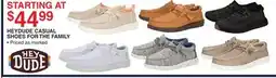 Dunham's Sports HEYDUDE CASUAL SHOES FOR THE FAMILY offer